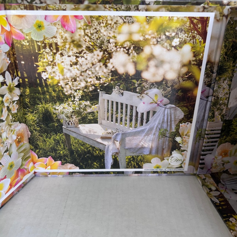 Sure-Lox Keepsakes Garden Bench Floral Jigsaw Puzzle 18204MSDG White‎ Green New - Picture 4 of 5